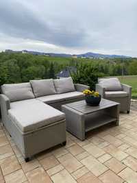 Nowy Zestaw mebli ogrodowych sofa fotel stolik + Poduszki  WYSYŁKA