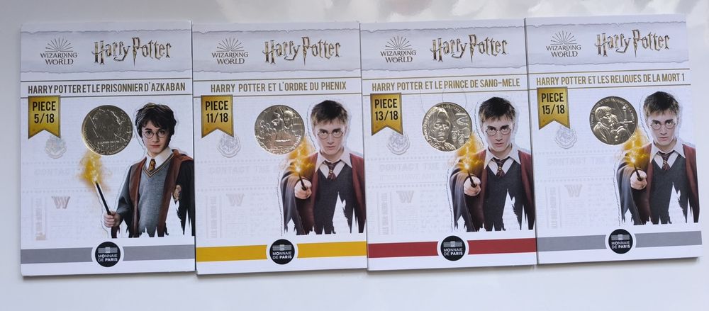 Moedas França prata Harry potter