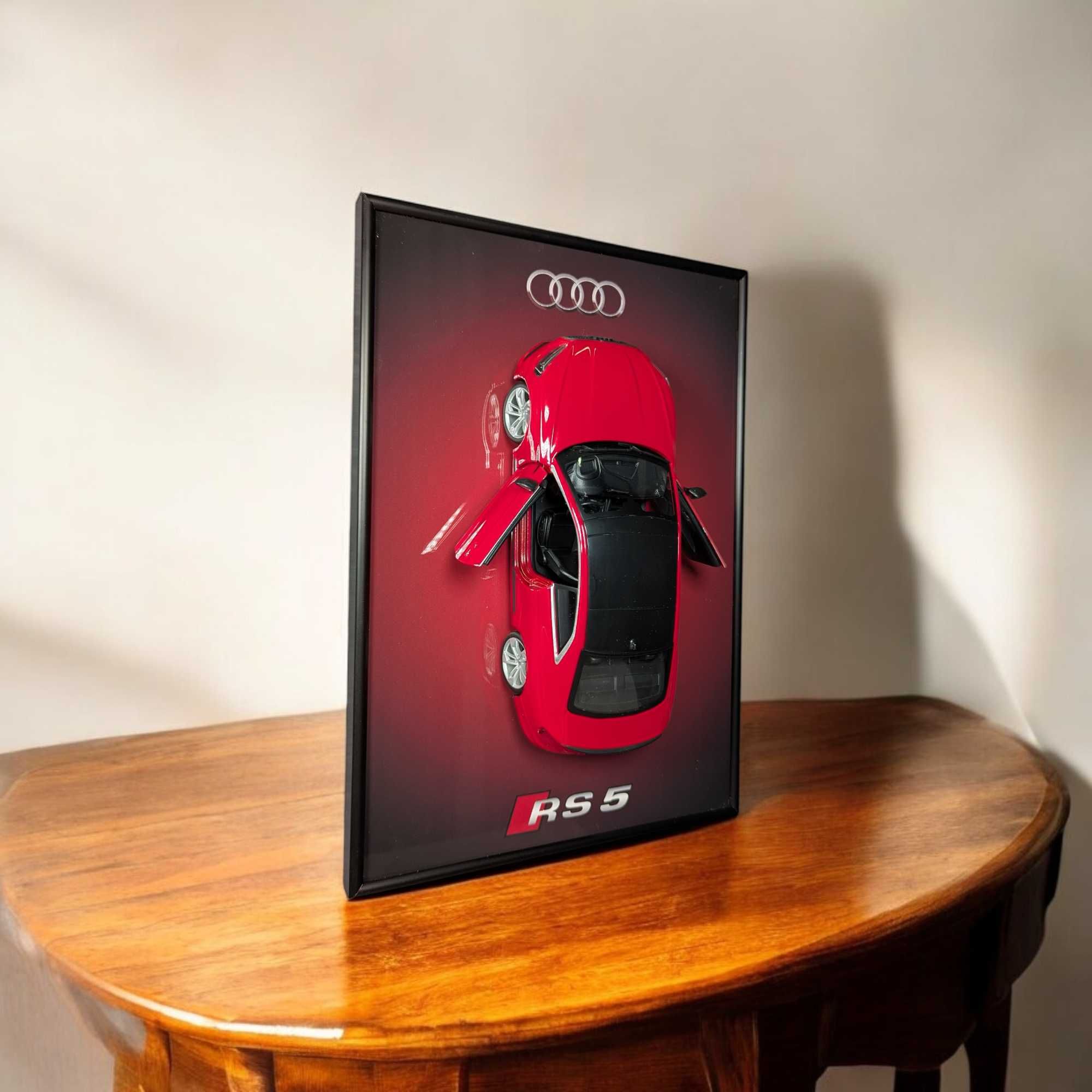 Bburago З АРТ Рамкою (A4) У Масштабі 1:24 Audi RS 5 Coupe / Червоний