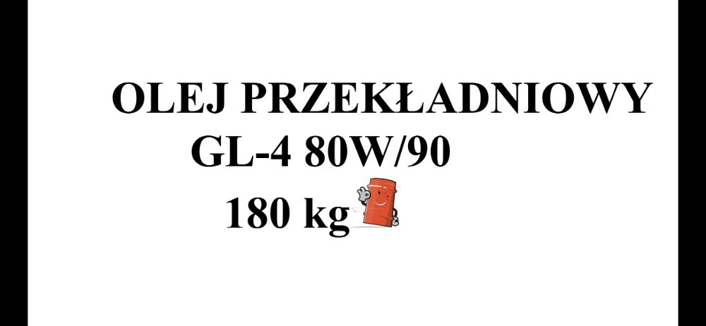 Olej przekładniowy HIPOL GL-4 80W90 200L DOSTAWA GRATIS !