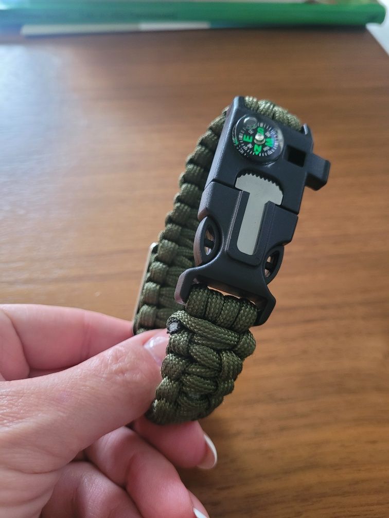 Bransoletka survivalowa PARACORD oryginalna US ARMY NOWA