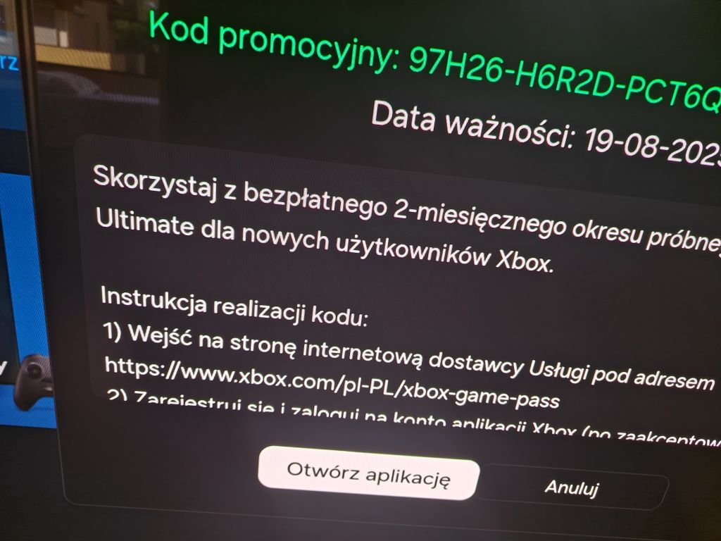 Game pass ultimate 2 mies (tylko nowi użytkownicy)