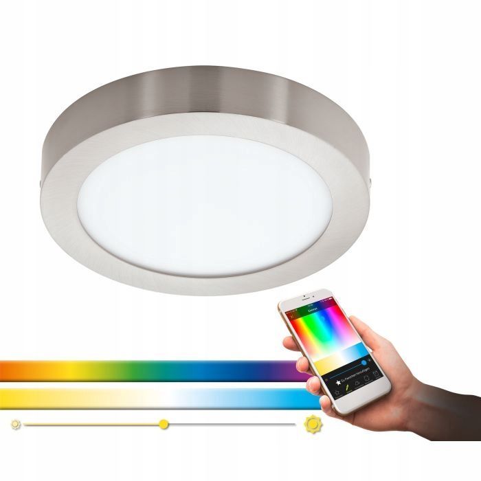 Lampa Sufitowa Plafon Panel LED 21W 30CM RGB Smart Bluetooth Eglo