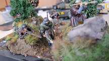 Diorama 2wś, SS na patrolu, skala 1/35. 20/15cm