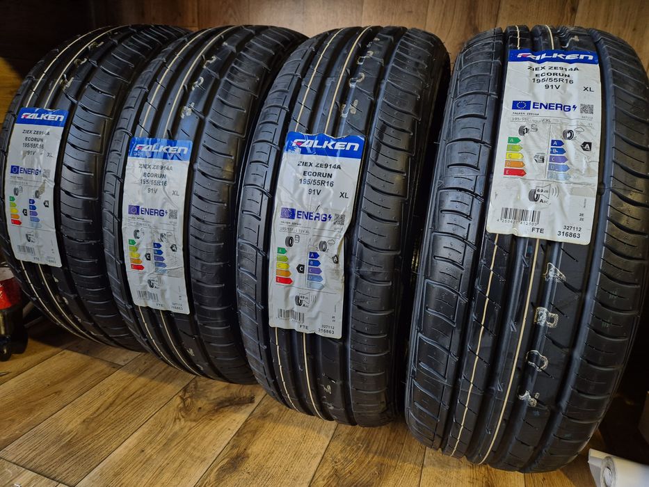 195/55/16 Falken komplet Lato Nowe 24r