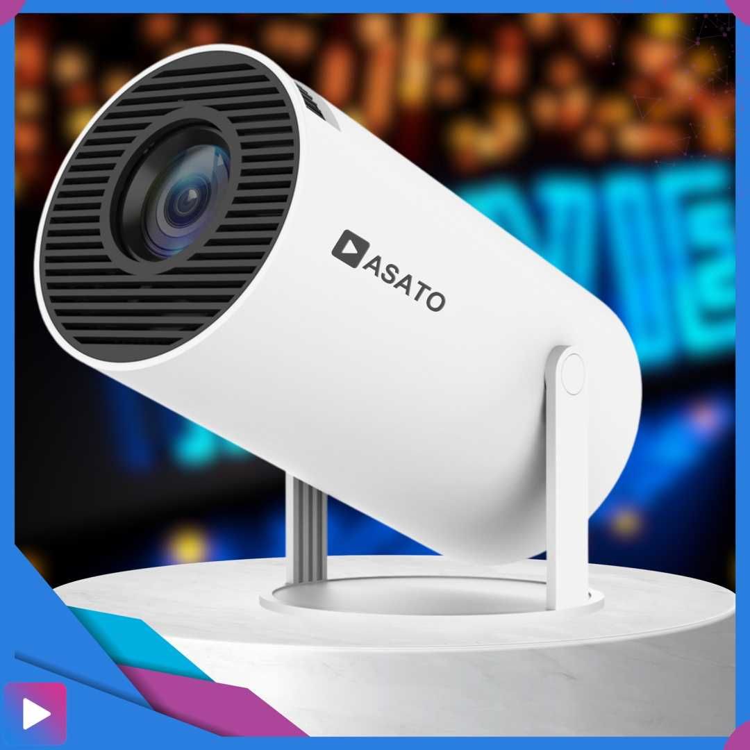 Projektor Smart Mini Android TV WiFi Bluetooth 5.0 HD 720p 4K Ready