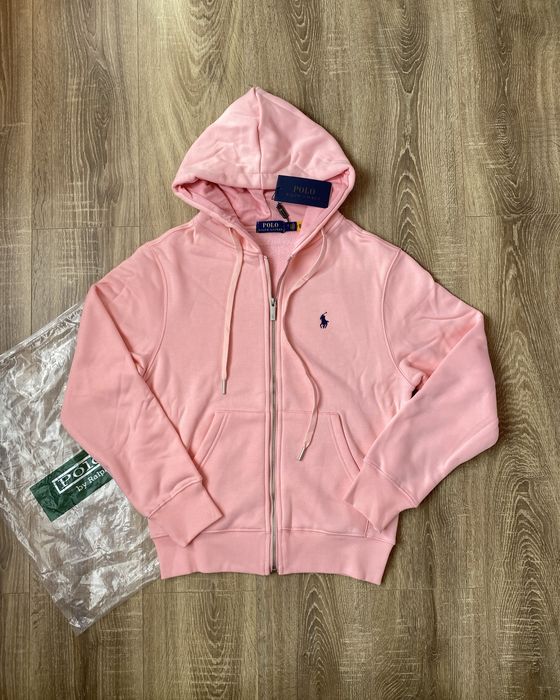 Зіп худі Polo Ralph Lauren рожеве з флісом