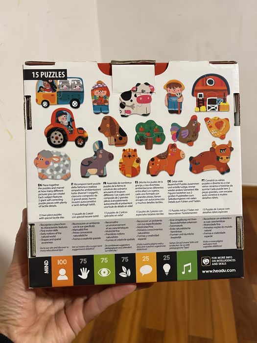 Headu Puzzle Sensorial Duas Peças Quinta