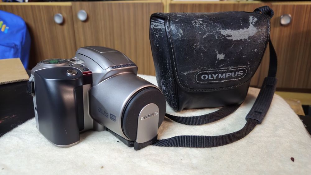 Aparat OLYMPUS IS-200 analogowa lustrzanka zestaw