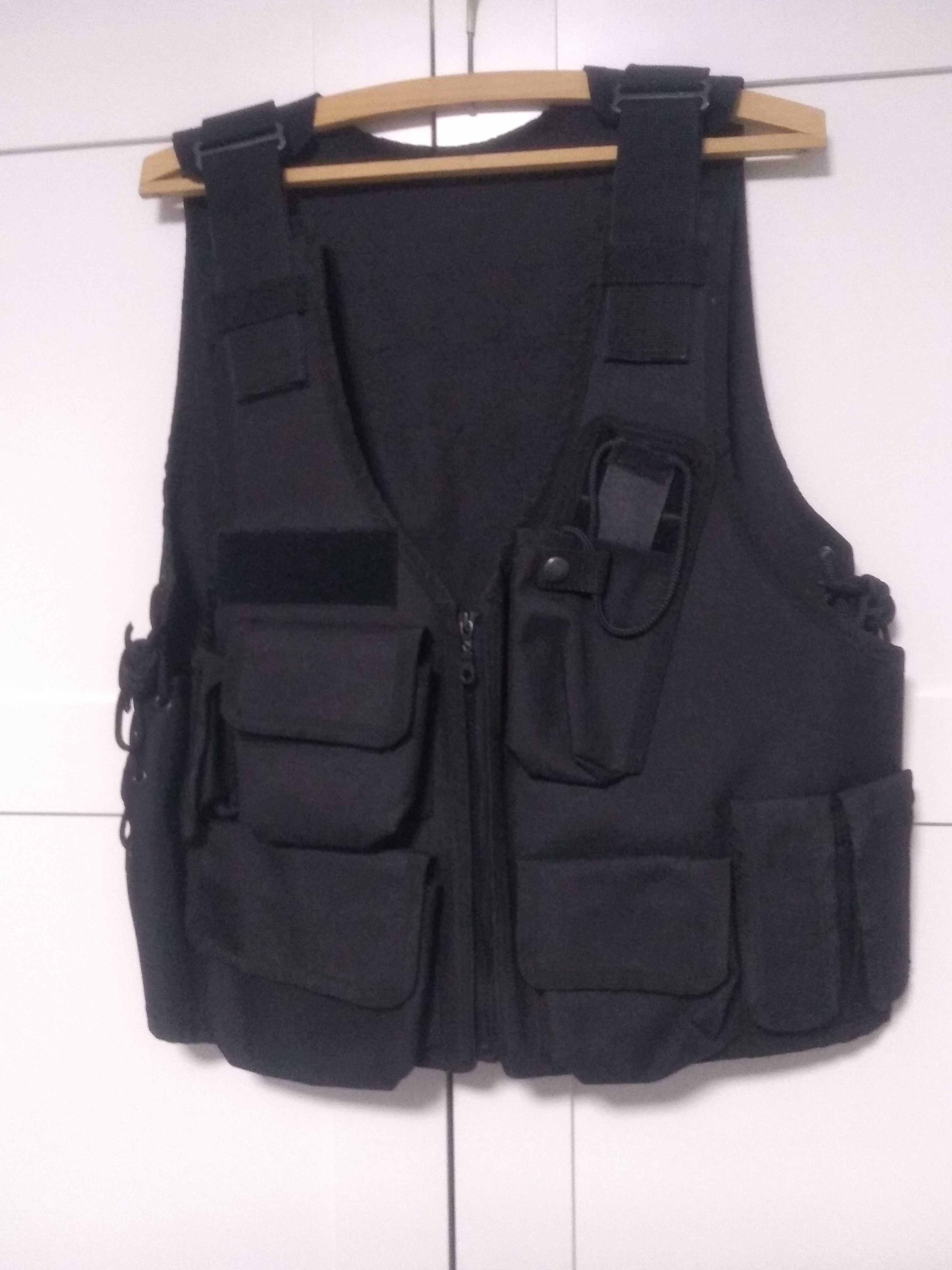 Kamizelka taktyczna mundurowa czarna -  kodura ( Policja, ochrona )