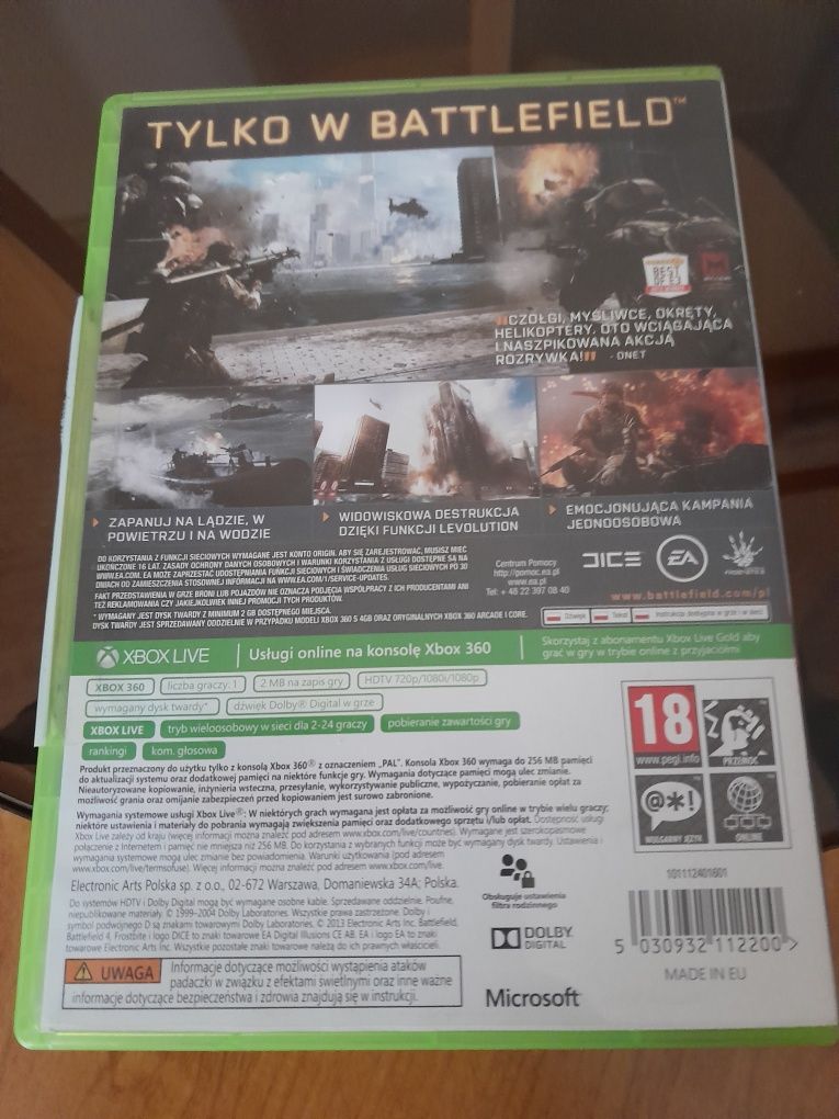 Battefield 4 Pl.Stan BD.X box 360.