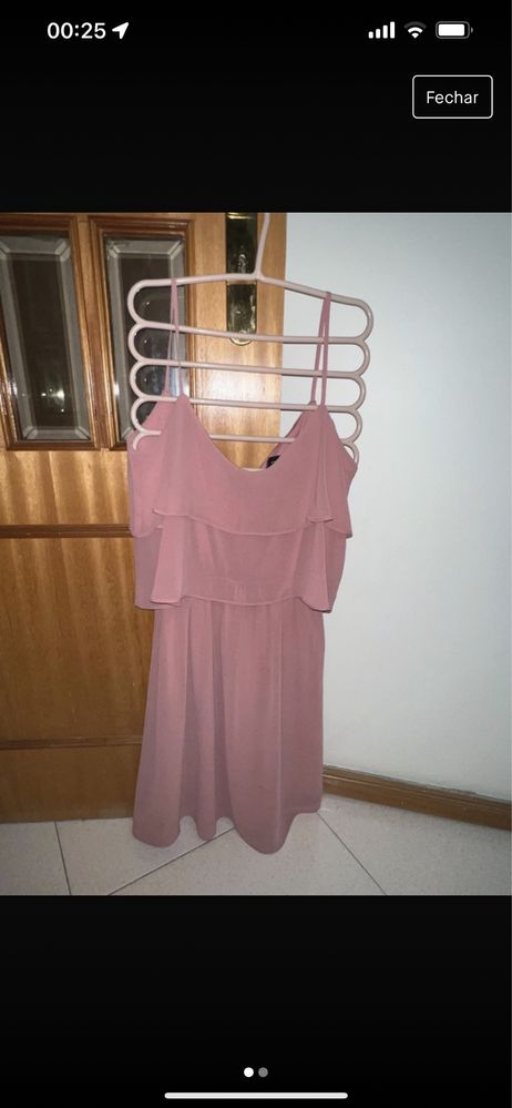 Vestido cor de rosa