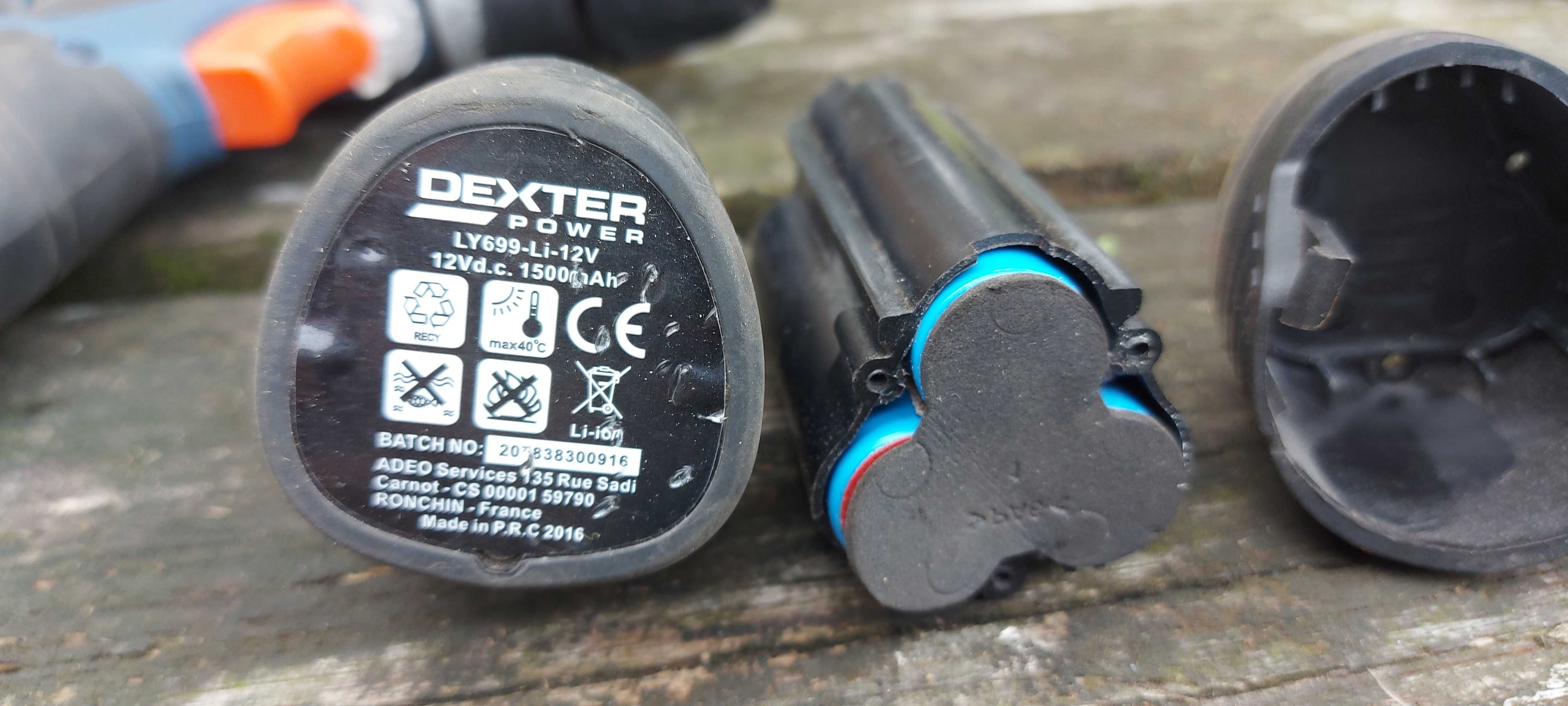 Wkrętarka Dexter Power LCD 699-2SC 12V 400/1300 obr/min 2 akku walizka