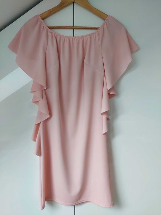 Sukienka pudrowy róż