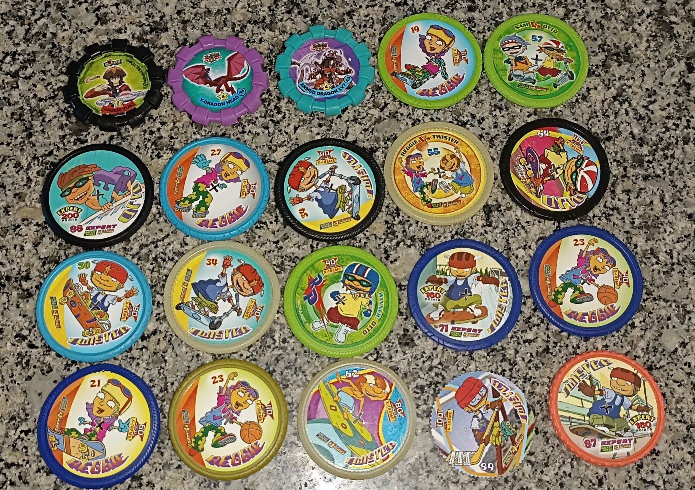 Tazos Yu GI Oh, Yu GI Oh GX, Rocket Power