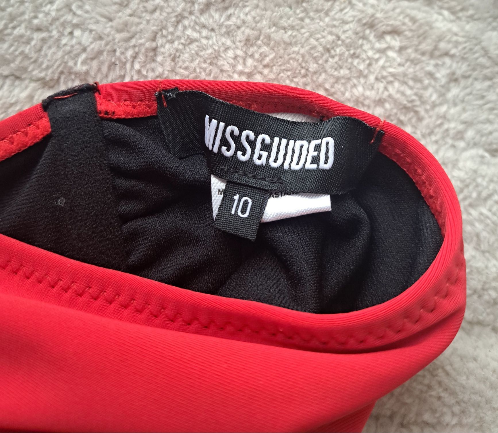 Strój kąpielowy missguided r. 38 M czerwony