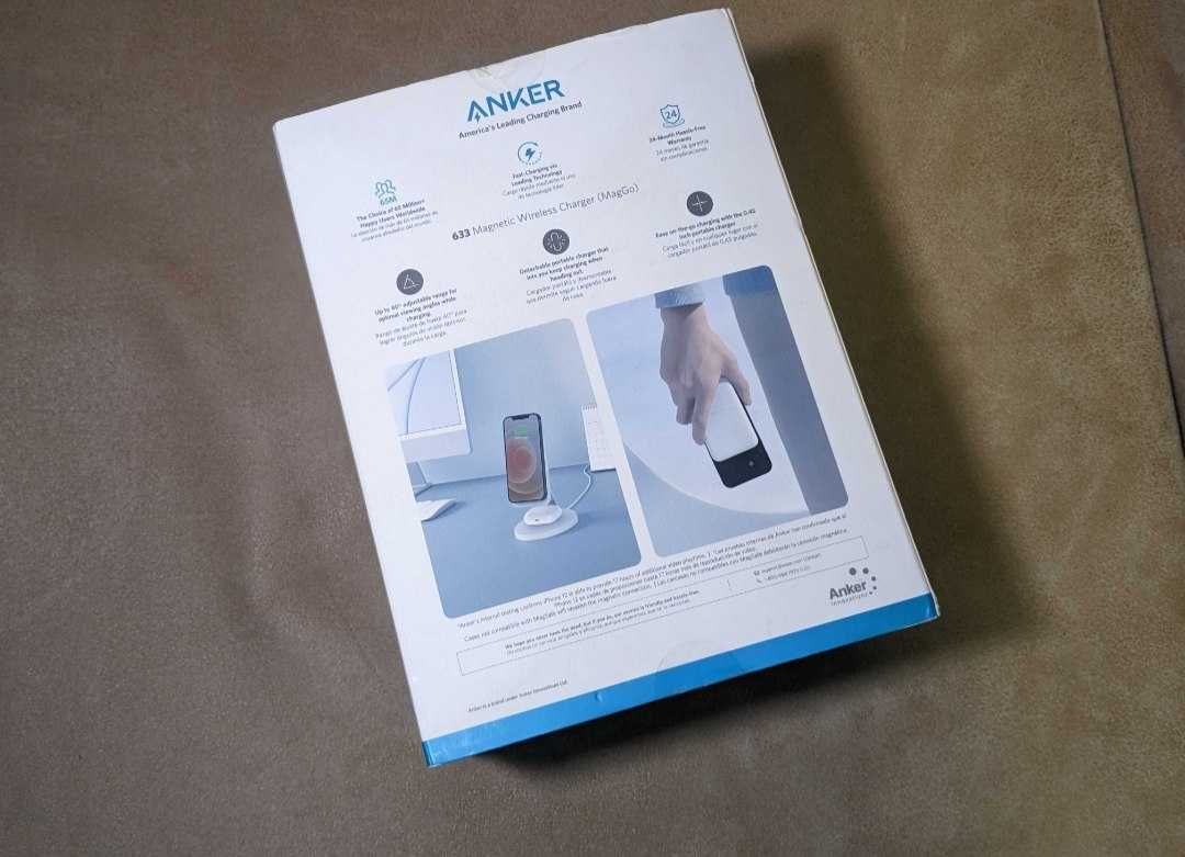 Зарядная станция 2-in-1 Anker 633 с повербанком MagGo 5000mAh