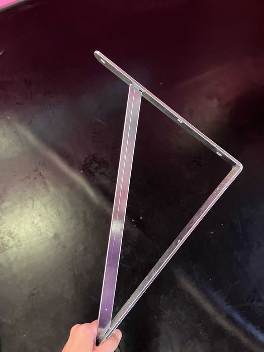 Conj. Mão Francesa Esquadria GRANDES aço 50x33cm -LEROY MERLIN-7 pares