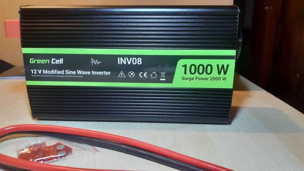 Інвертор Green Cell INV08 1000W (max 2000W) 12-220V