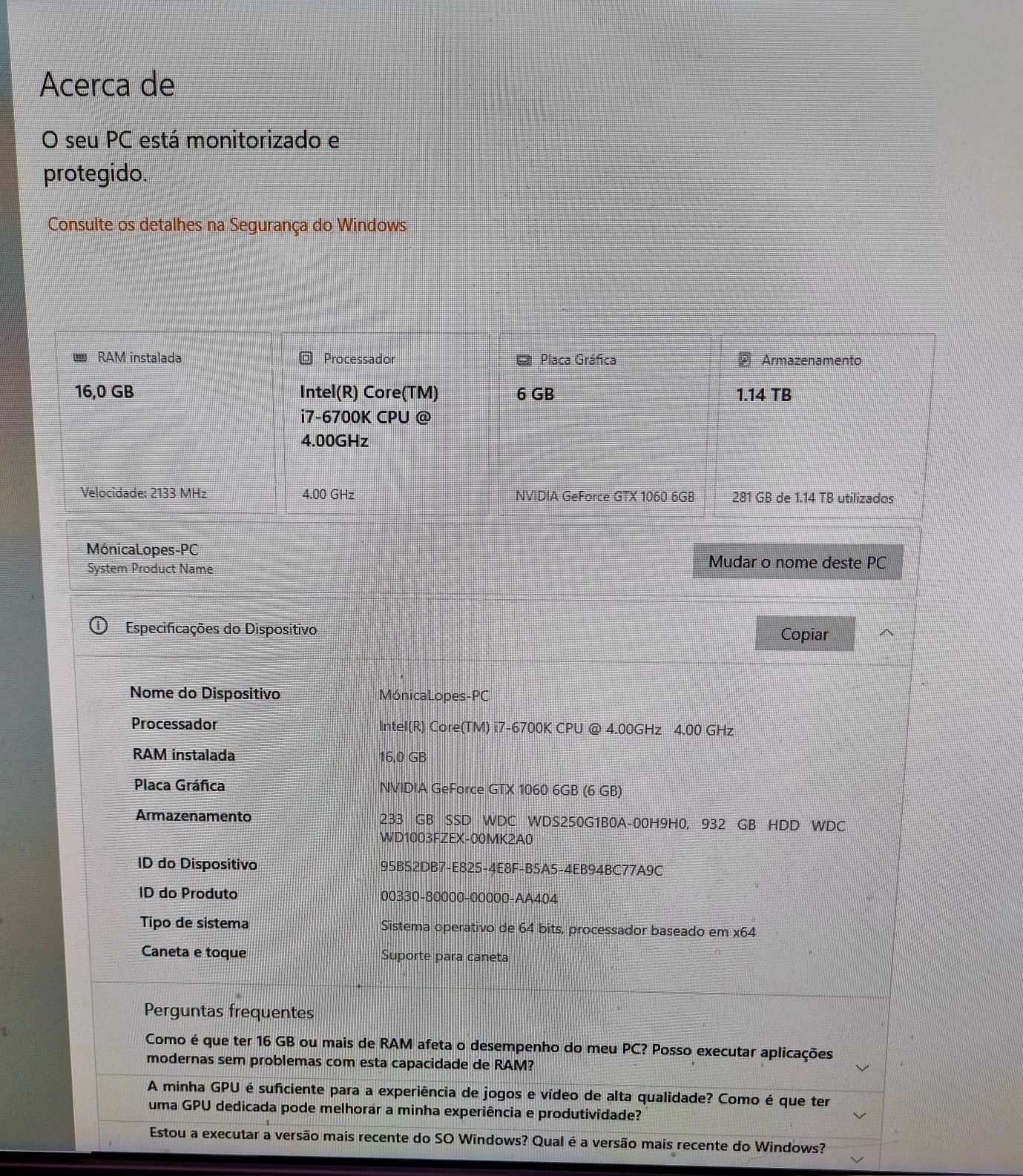 Computador desktop + Monitor Asus