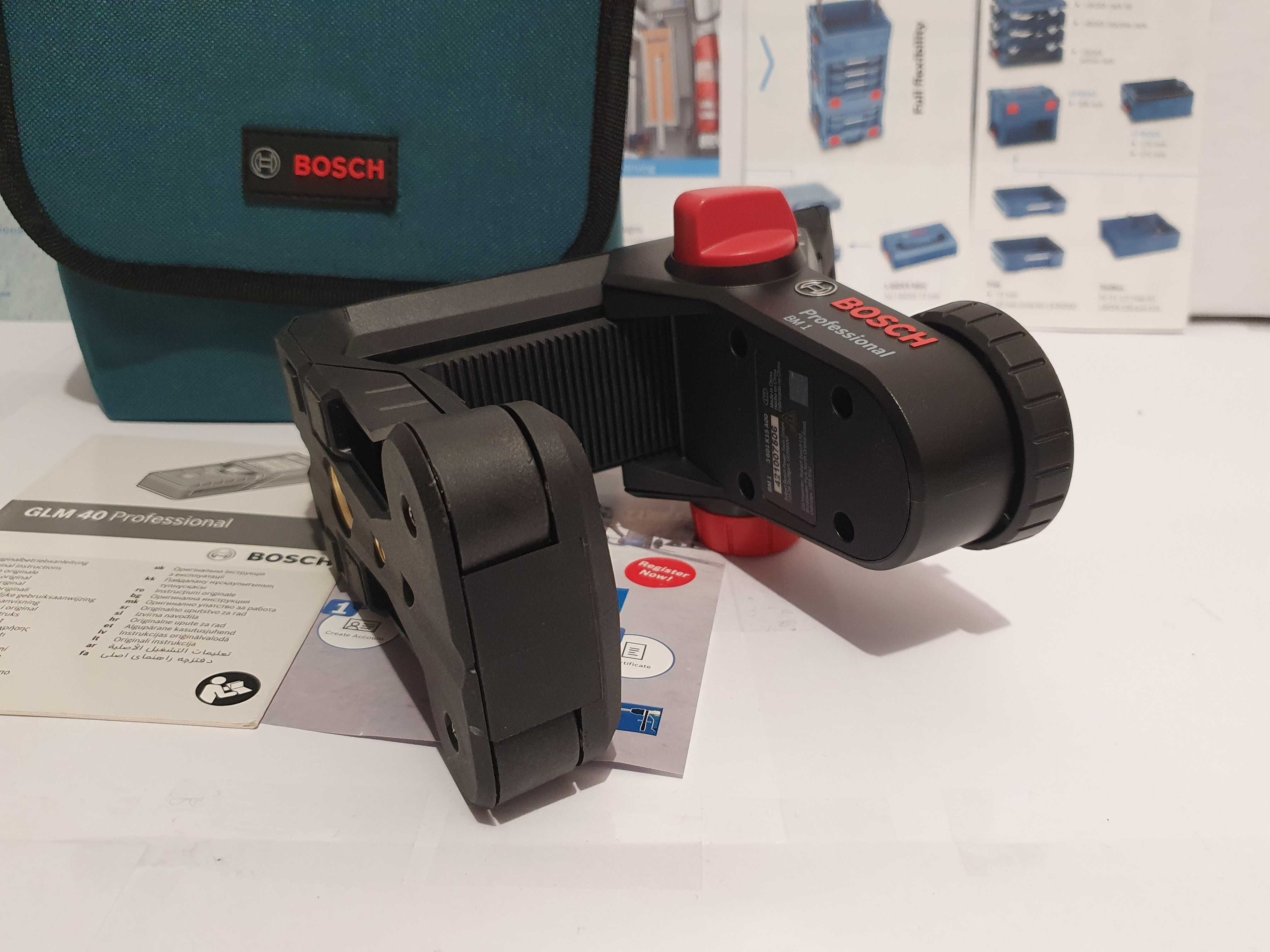 Zestaw futeral BOSCH GLL 3-80 GCL +stojak uchwyt BM-1 laser niwelator