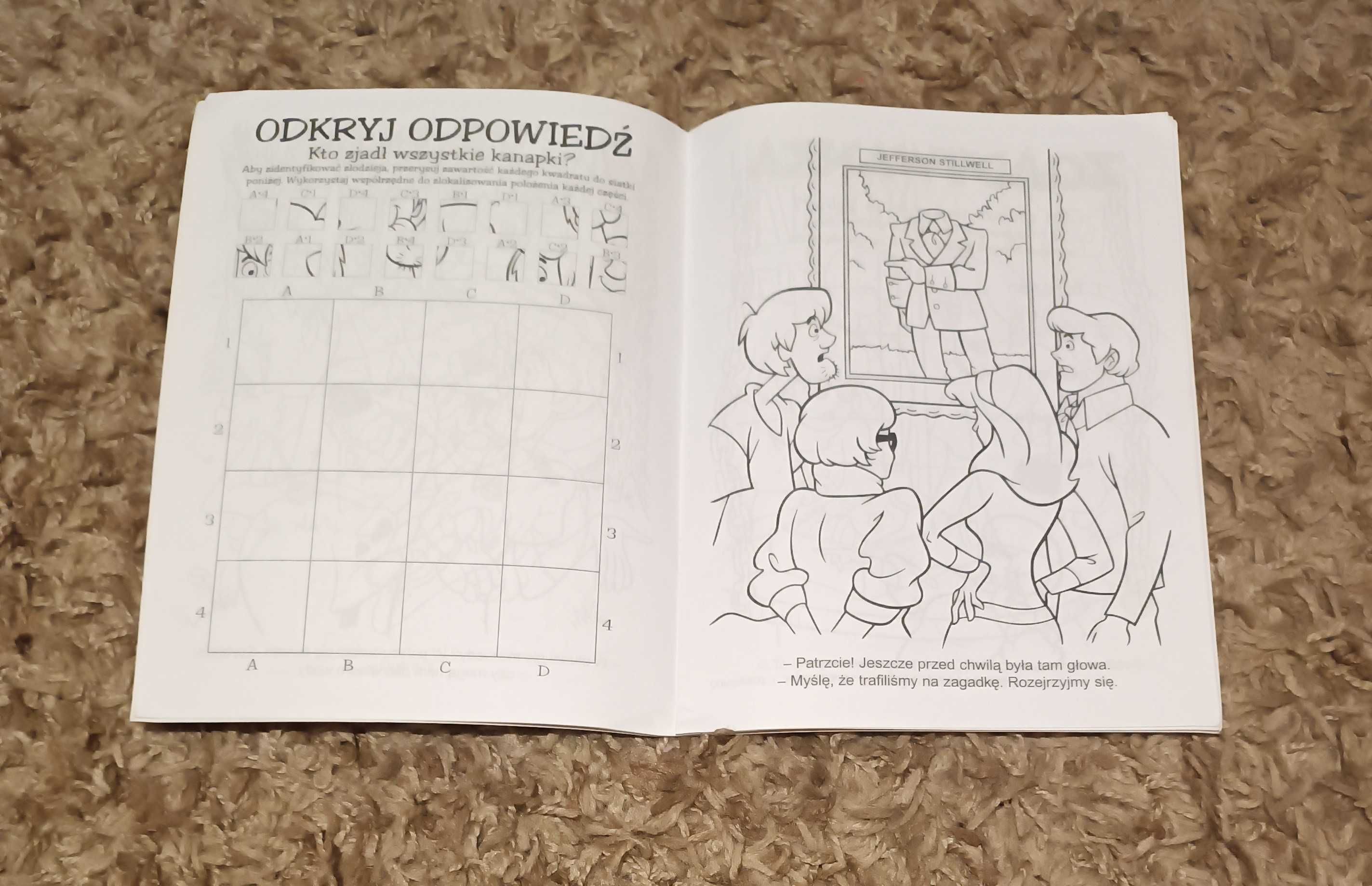 Scooby-Doo! malowanka i zabawy edukacyjne + MASKA