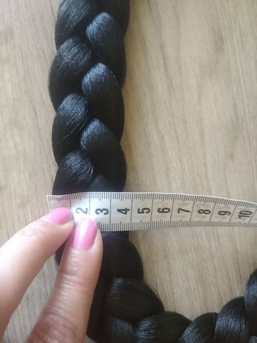 Красивая длинная черная коса 60 на 4