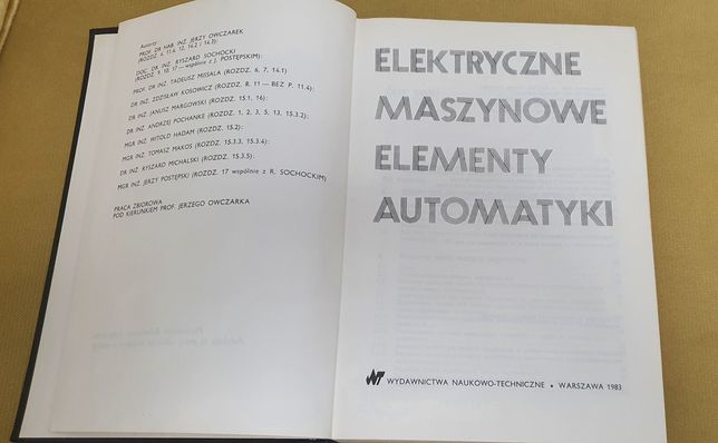 Elektromaszynowe elementy automatyki
- Jerzy (red.) Owczarek