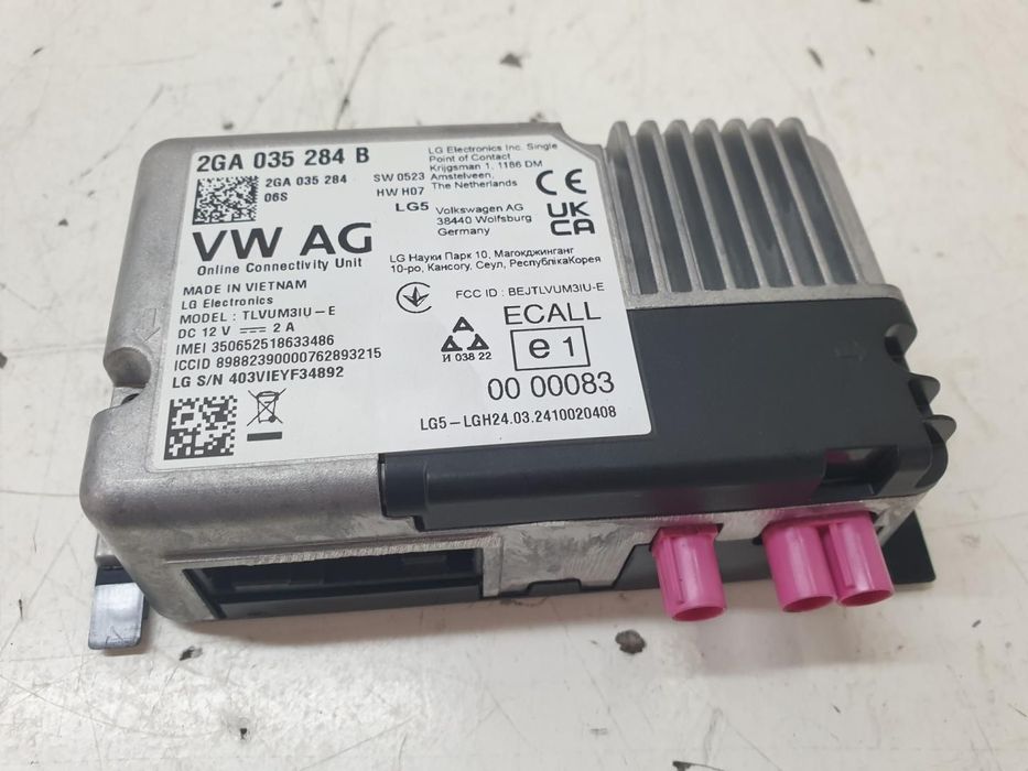 MÓDULO ELETRÓNICO AUDI A1 SPORTBACK GBA