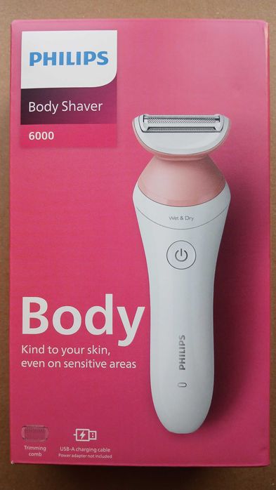 Depilator golarka  PHILIPS 6000 BRL145 Bezprzewodowa na sucho i mokro