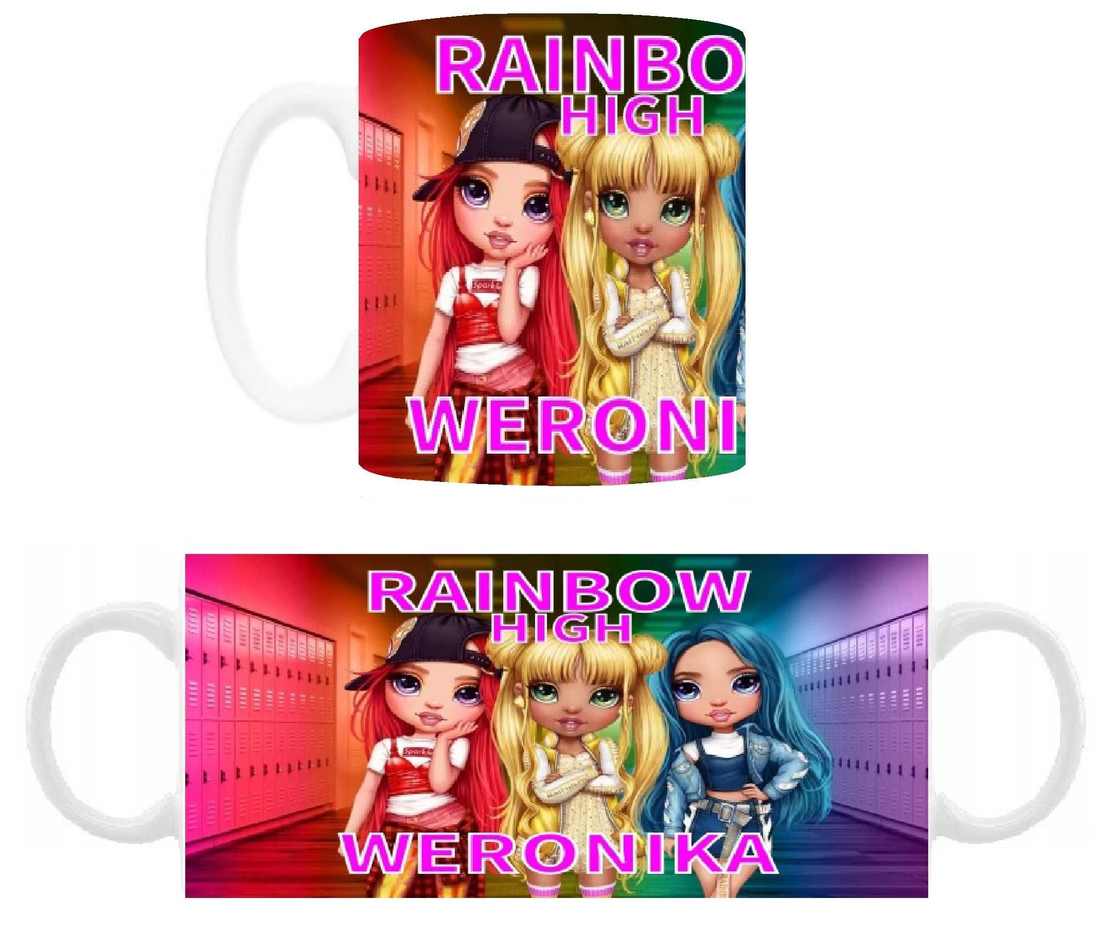 Kubek z nadrukiem Rainbow High, różne wzory + imię