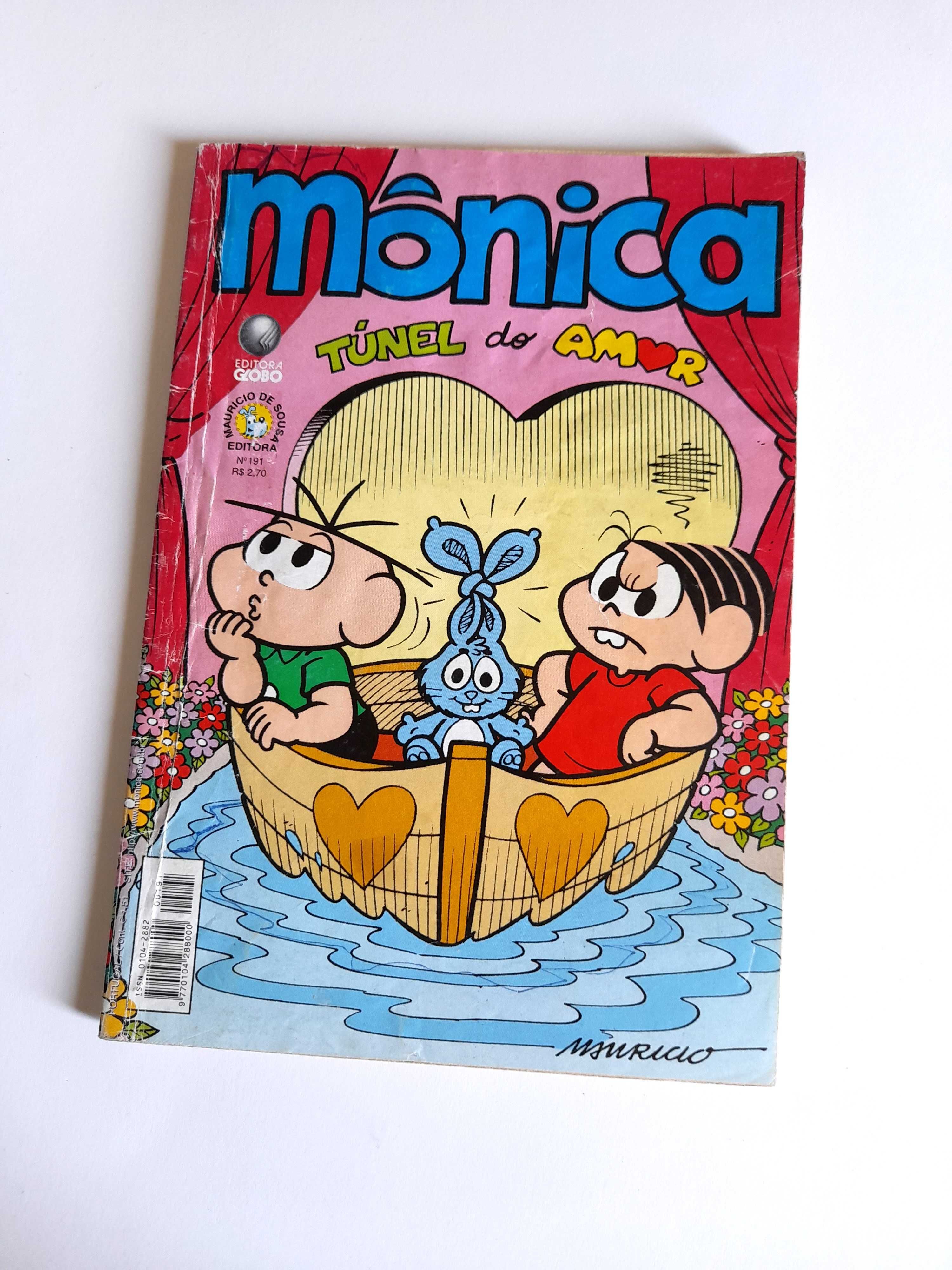 Livro BD Mônica - Túnel do Amor Número 191 Turma da Mônica Coleção