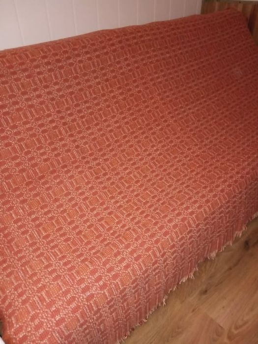 Narzuta PRL pomarańczowa