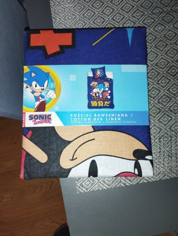 Pościel bawełniana Sonic dla chłopca 160x200