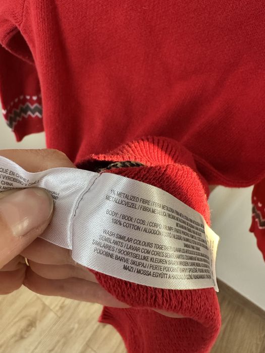 Sweterek swiąteczny sukienka rozmiar 104 cm Primark sesja święta