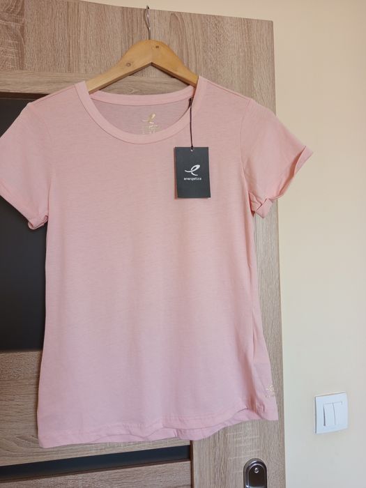 Nowa różowa koszulka bluzka z krótkim rękawem Energetics rozmiar S