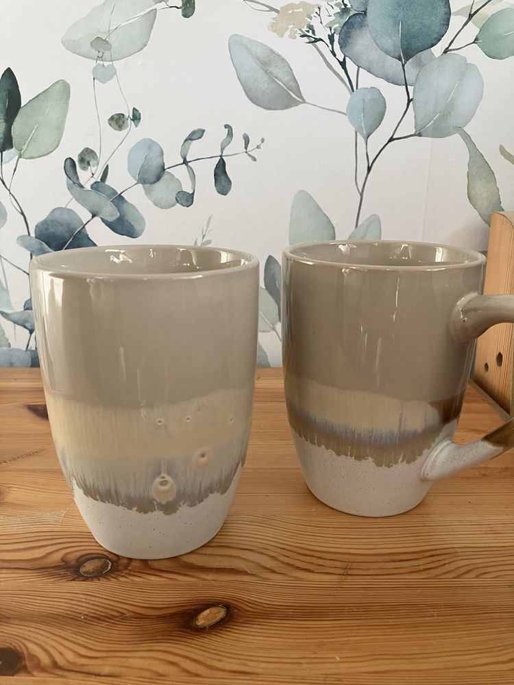 Kubki,filizanki ceramiczne bezowe poj.0,40 ml