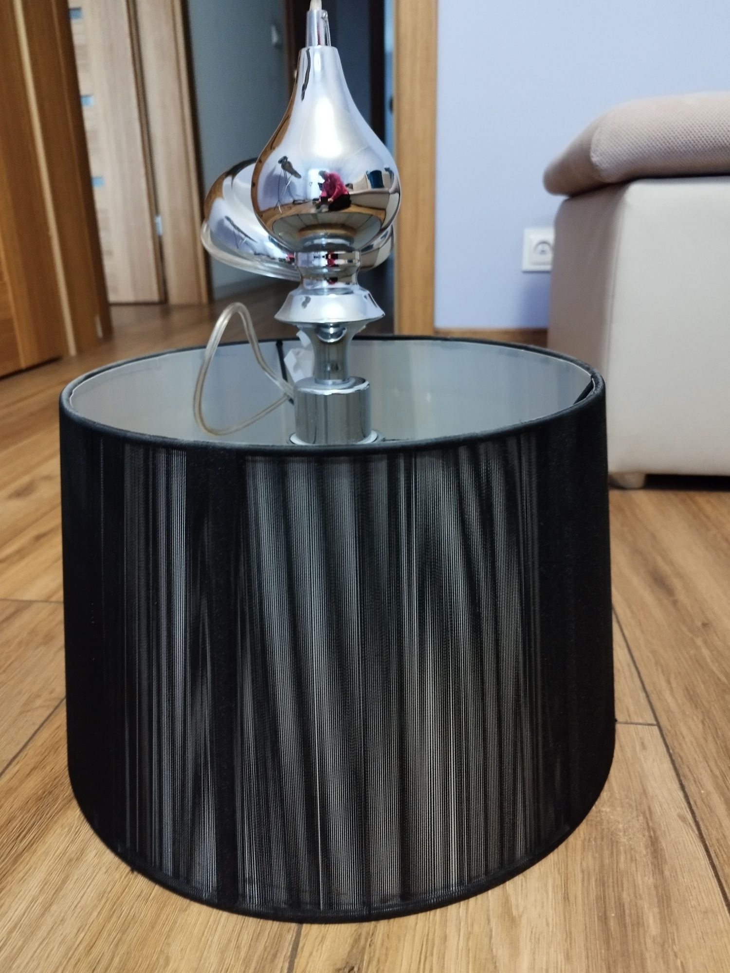 Lampa, abażur czarny