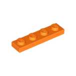 LEGO 3710 Płytka 1X4  - Orange 1 szt.