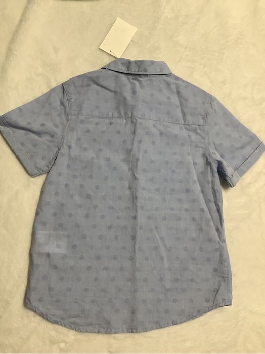 Nowa koszula chłopięca błękitna w kropki H&M 4-5 lat 110 cm