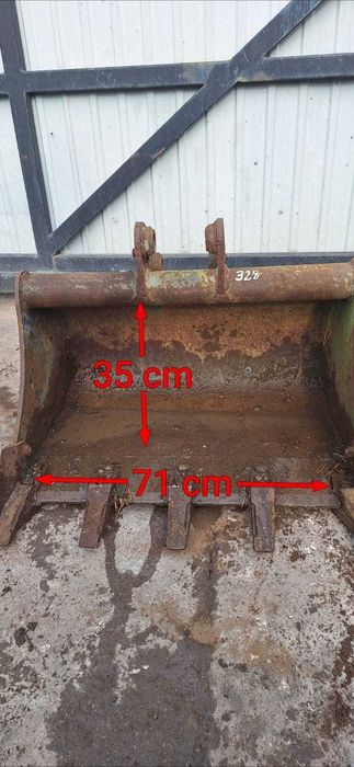 Łyżka do koparki szer 70cm fi 30mm kubota fi30 mm minikoparka
