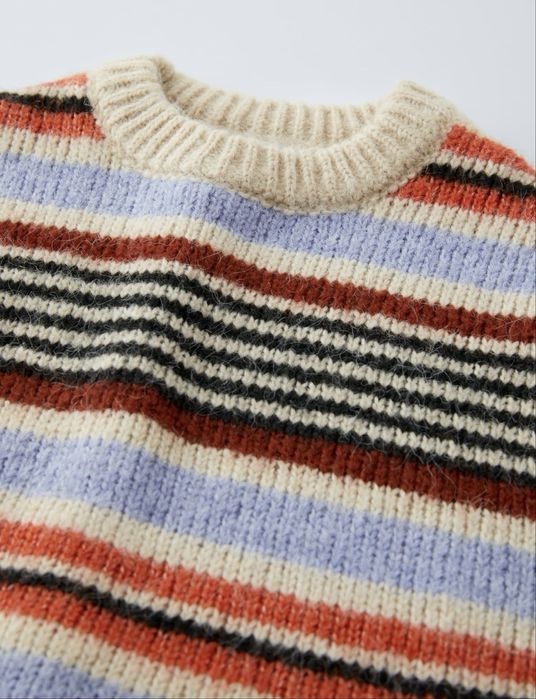 Светр ZARA новий XS смугастий дівчачий жіночий теплий вигідно