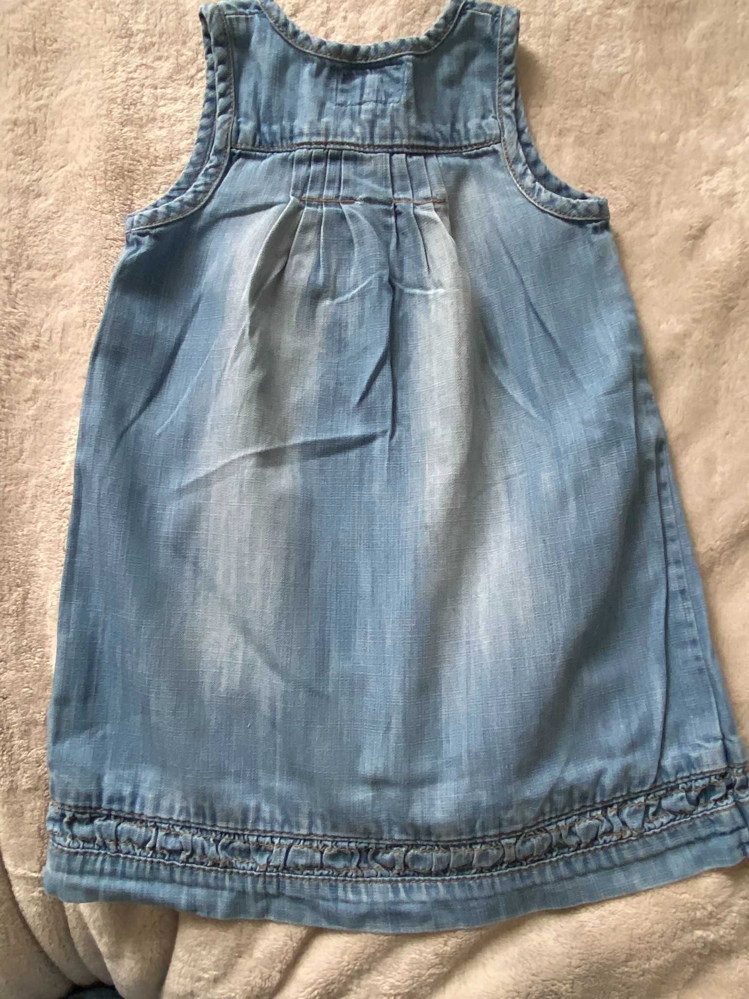 sukienka jeansowa NEXT 1,5-2 lata