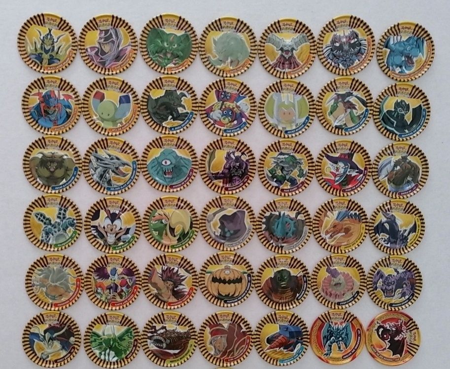 Conjunto de 42 Mega Tazos Yu Gi Oh!