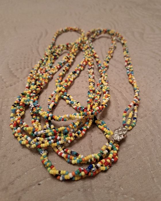 Sznur koralików naszyjnik koraliki rekodzielo biżuteria