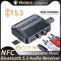Аудио приёмник Bluetooth 5.3. Рессивер NFC, aux, RCA, авто блютуз, usb