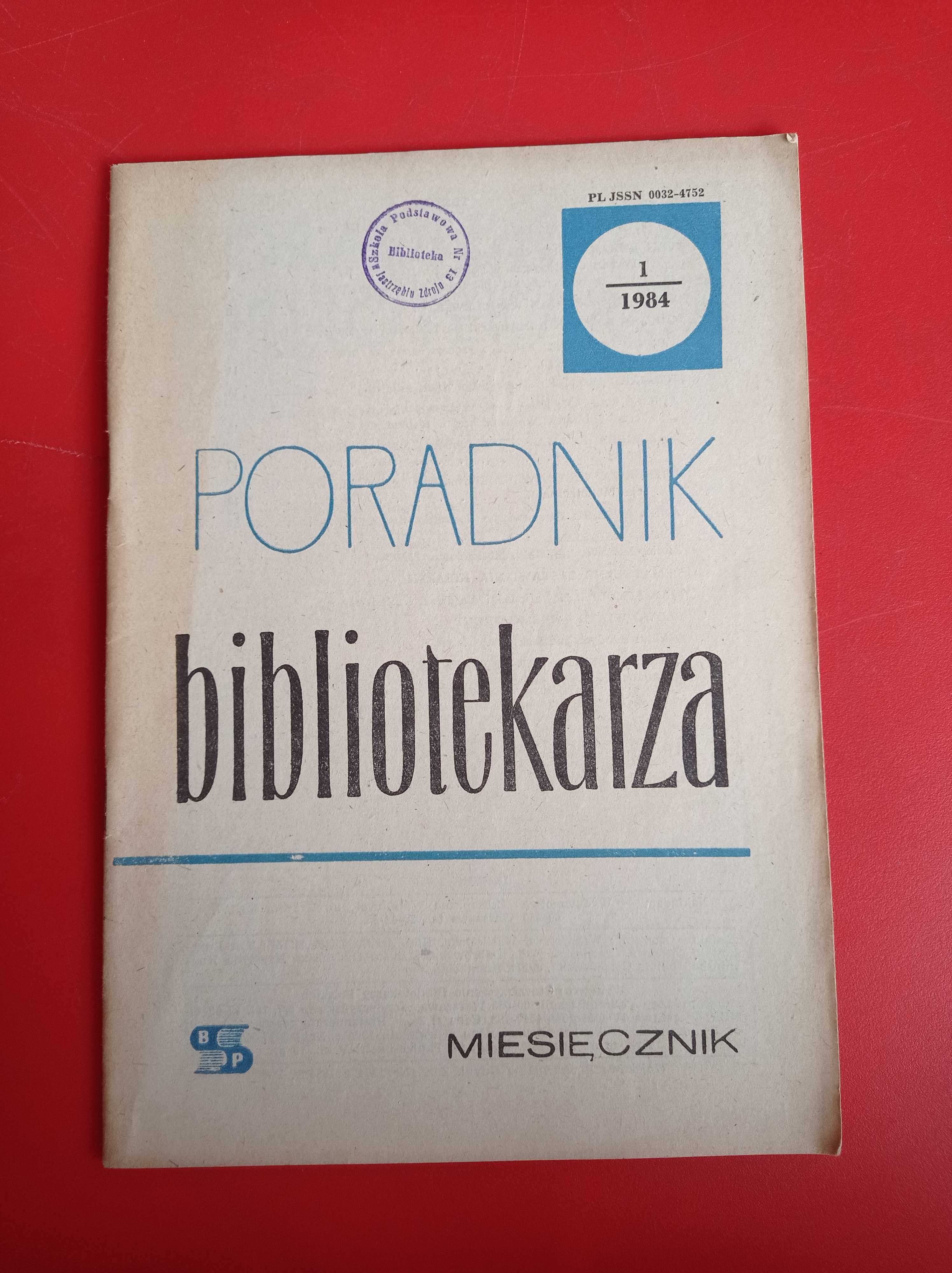 Poradnik Bibliotekarza, nr 1/1984, styczeń 1984