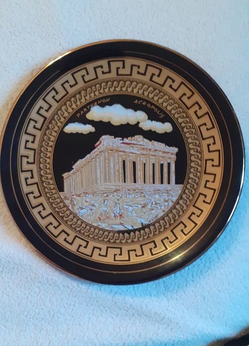 Греческая декоративная тарелка  с Парфеноном.