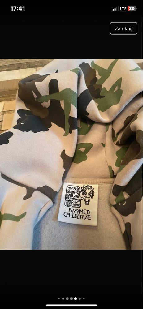 dresy named collective męskie camo zestaw dresy bluza z kapturem