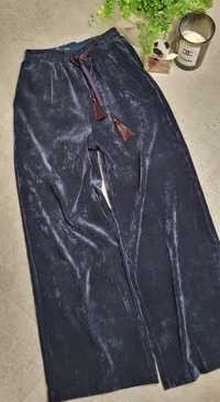 Spodnie włoskie modne  szerokie nogawki  S / M